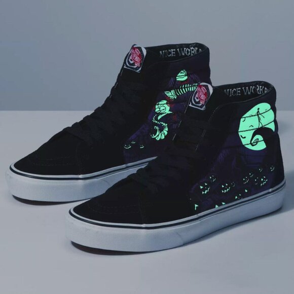 VANS x The Nightmare Before Christmas Sk8-Hi Shoes Boys Size 3.5 - Picture 3 of 3